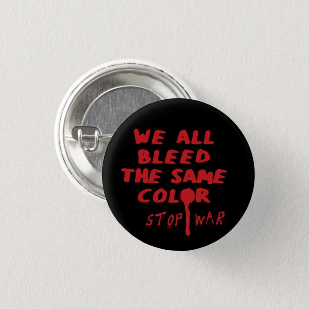 We All Bleed The Same Color Button - Picture 2 of 3